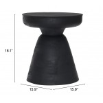 Sage Table Stool Matte Black