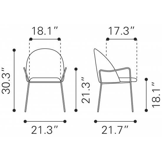 Kurt Dining Chair Brown