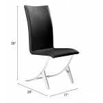 Delfin Dining Chair (Set of 2) Black