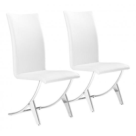 Delfin Dining Chair (Set of 2) White