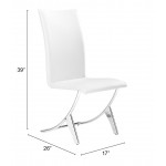 Delfin Dining Chair (Set of 2) White