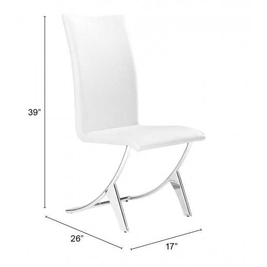 Delfin Dining Chair (Set of 2) White