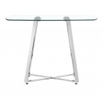 Lemon Drop Dining Table Chrome
