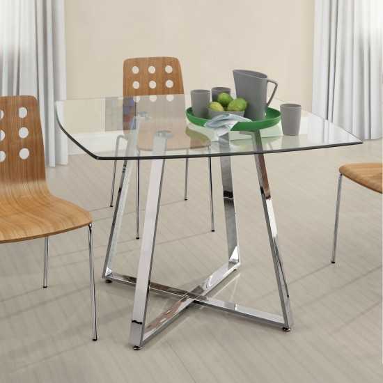 Lemon Drop Dining Table Chrome