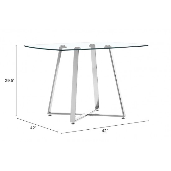 Lemon Drop Dining Table Chrome