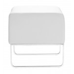 Plush Ottoman White