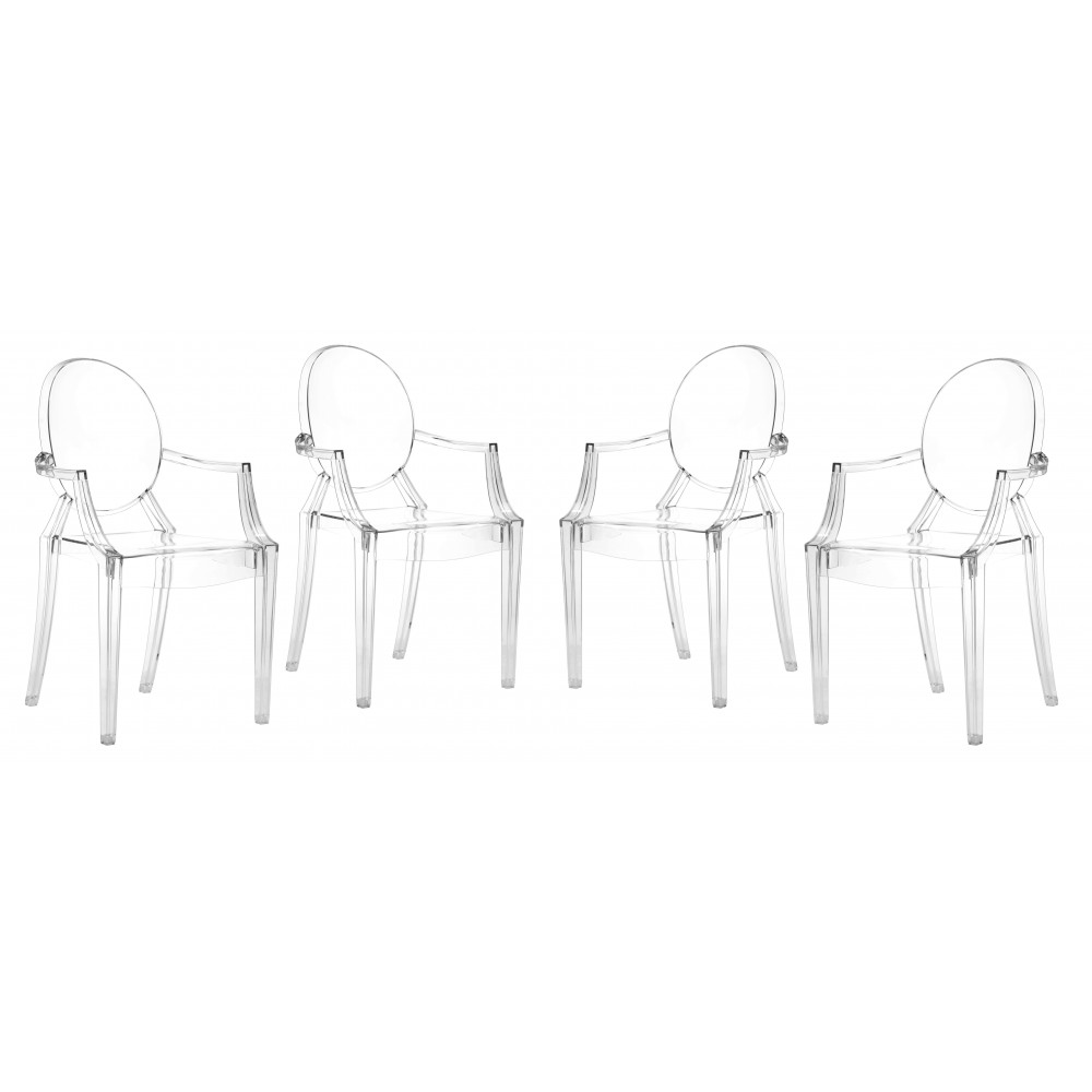 Anime Dining Chair (Set of 4) Transparent