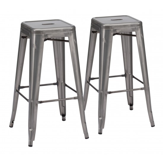 Marius Barstool (Set of 2) Gunmetal