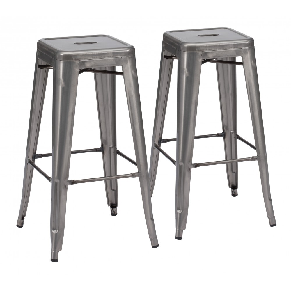 Marius Barstool (Set of 2) Gunmetal