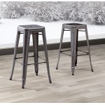 Marius Barstool (Set of 2) Gunmetal