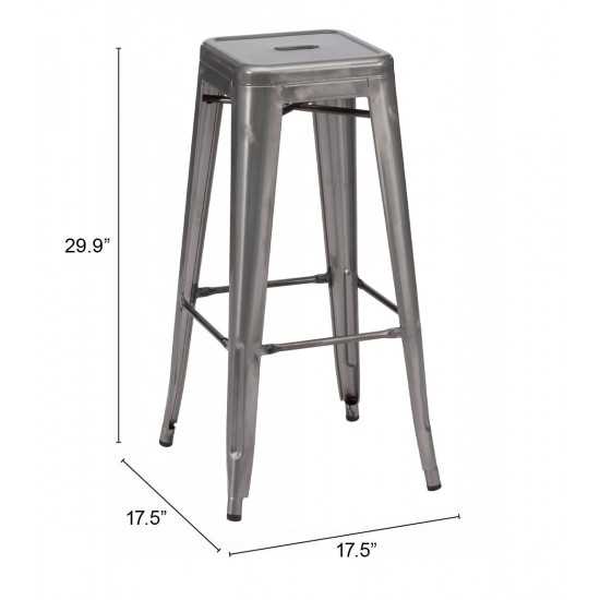 Marius Barstool (Set of 2) Gunmetal