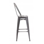 Elio Bar Chair (Set of 2) Gunmetal