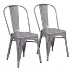 Elio Dining Chair (Set of 2) Gunmetal