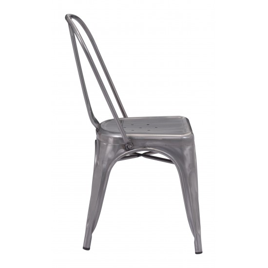 Elio Dining Chair (Set of 2) Gunmetal