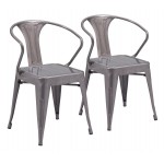 Helix Dining Chair (Set of 2) Gunmetal