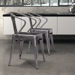 Helix Dining Chair (Set of 2) Gunmetal