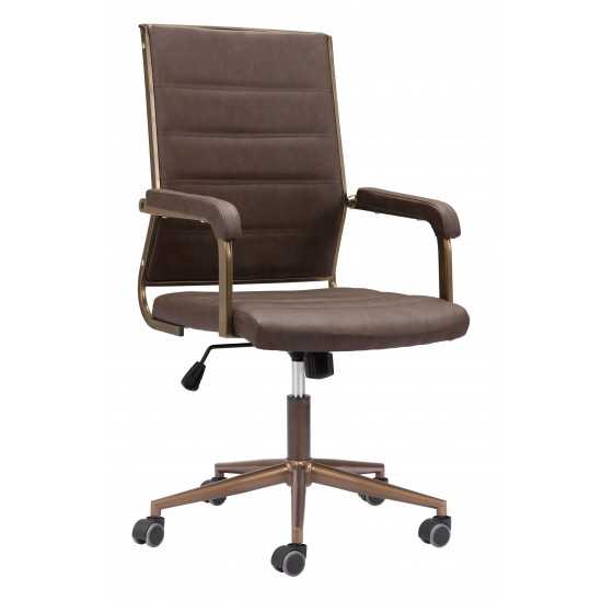 Auction Office Chair Vintage Brown