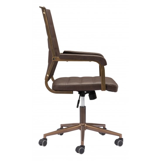 Auction Office Chair Vintage Brown