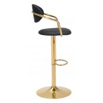 Gusto Bar Chair Black & Gold