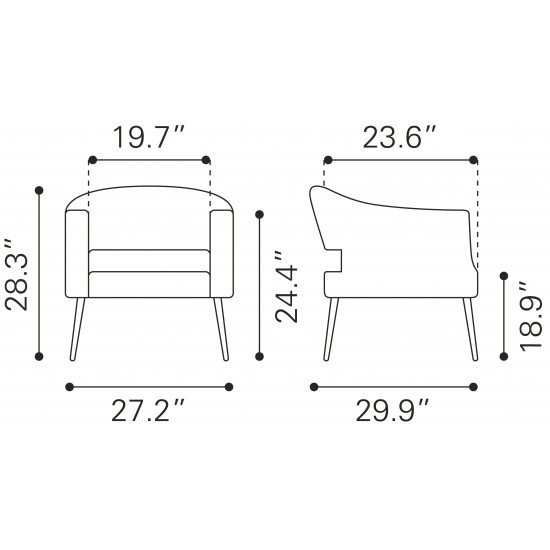 Berkeley Accent Chair Vintage Brown