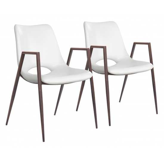 Desi Dining Chair (Set of 2) White