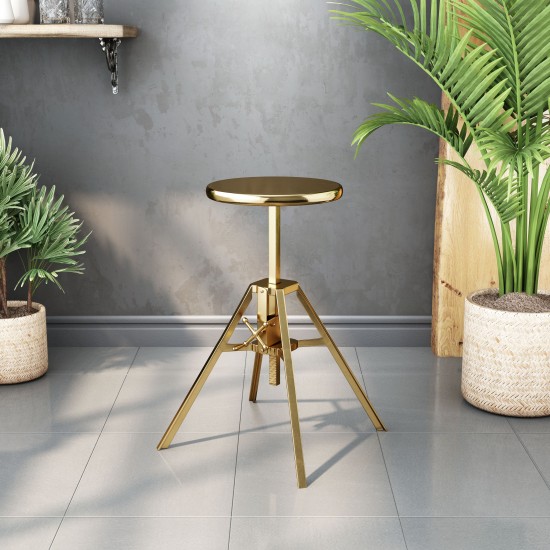 Mercy Stool Brass Antique