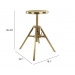 Mercy Stool Brass Antique