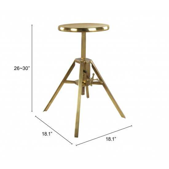 Mercy Stool Brass Antique