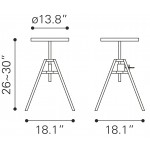 Mercy Stool Brass Antique