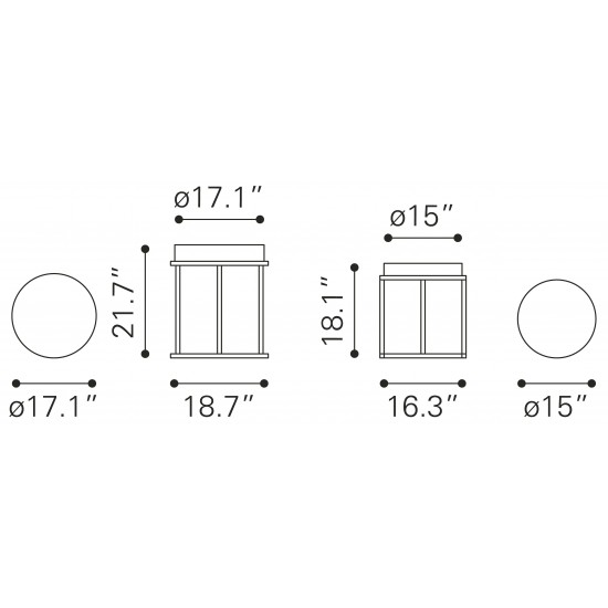 Tank Nesting Tables