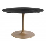 Taj Dining Table Black & Gold