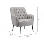 Tasmania Accent Chair Gray