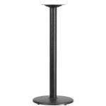 18'' Round Restaurant Table Base with 3'' Dia. Bar Height Column