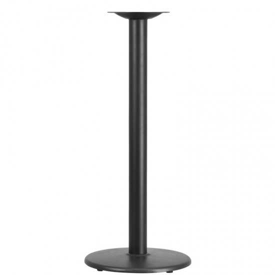 18'' Round Restaurant Table Base with 3'' Dia. Bar Height Column