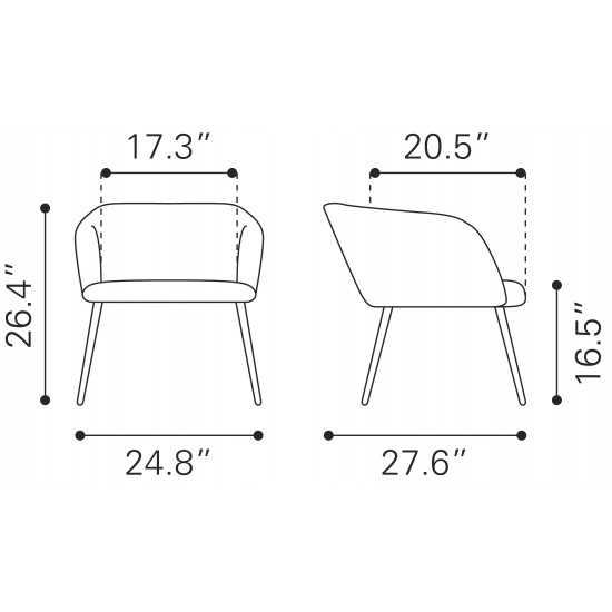 Papillion Accent Chair Green