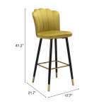 Zinclair Bar Chair Yellow