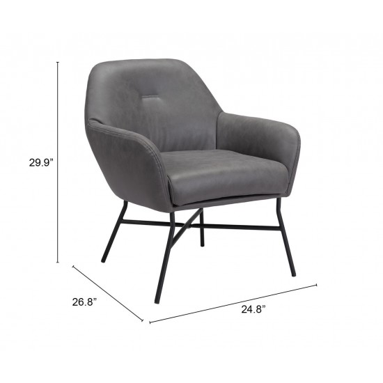 Hans Accent Chair Vintage Gray