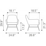 Hans Accent Chair Vintage Gray