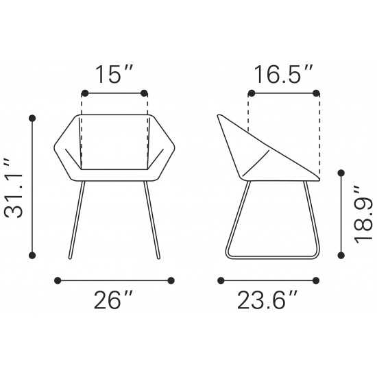 Miguel Dining Chair White