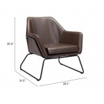 Jose Accent Chair Brown