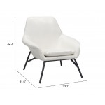 Javier Accent Chair White