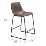 Smart Counter Chair (Set of 2) Vintage Espresso