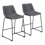 Smart Counter Chair (Set of 2) Charcoal