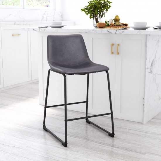 Smart Counter Chair (Set of 2) Charcoal