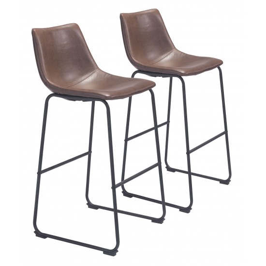 Smart Bar Chair (Set of 2) Vintage Espresso