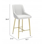 Madelaine Counter Chair White