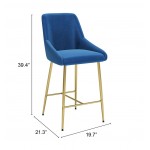 Madelaine Counter Chair Navy