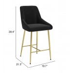 Madelaine Counter Chair Black