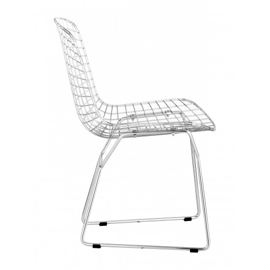 Wire Dining Chair (Set of 2) Chrome