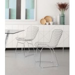 Wire Dining Chair (Set of 2) Chrome